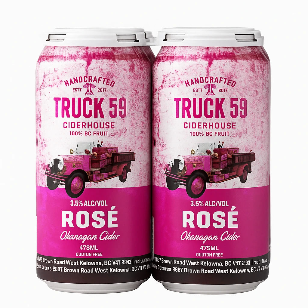 TRUCK 59 ROSE CIDER 473ML 4PK CAN