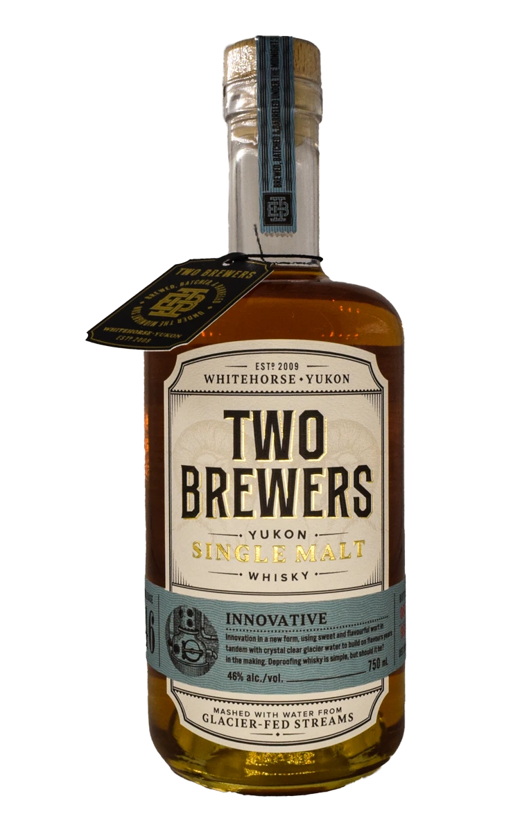 TWO BREWERS #46 INNOVATIVE SINGLE MALT CANADIAN WHISKY 750ML