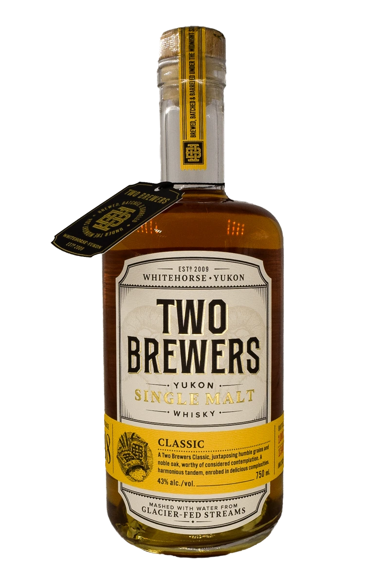 TWO BREWERS #48 CLASSIC SINGLE MALT CANADIAN WHISKY 750ML