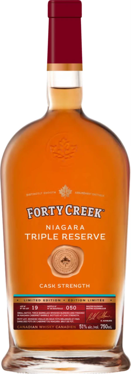 FORTY CREEK TRIPLE RESERVE CANADIAN WHISKY 750ML