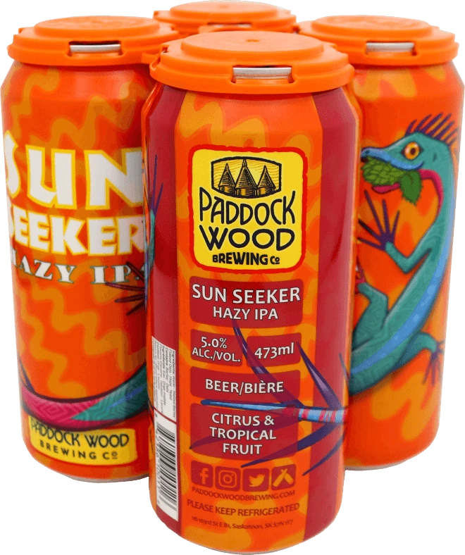 PADDOCK WOOD SUN SEEKER HAZY IPA 473ML 4PK CAN