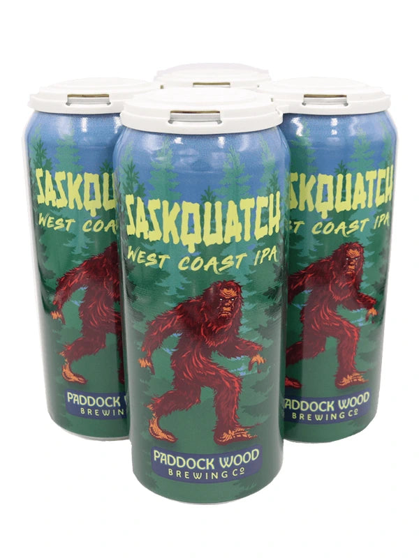 PADDOCK WOOD SASKQUATCH WEST COAST IPA 473ML 4PK CAN