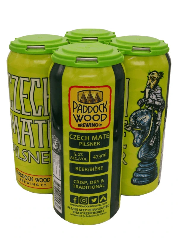 PADDOCK WOOD CZECH MATE PILSNER 473ML 4PK CAN