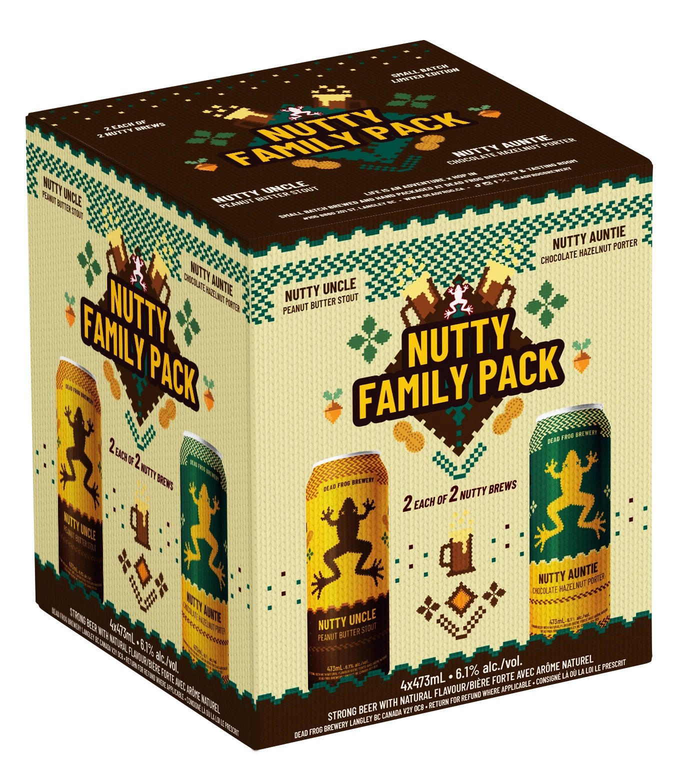 DEAD FROG NUTTY FAMILY PACK 473ML 4PK CAN