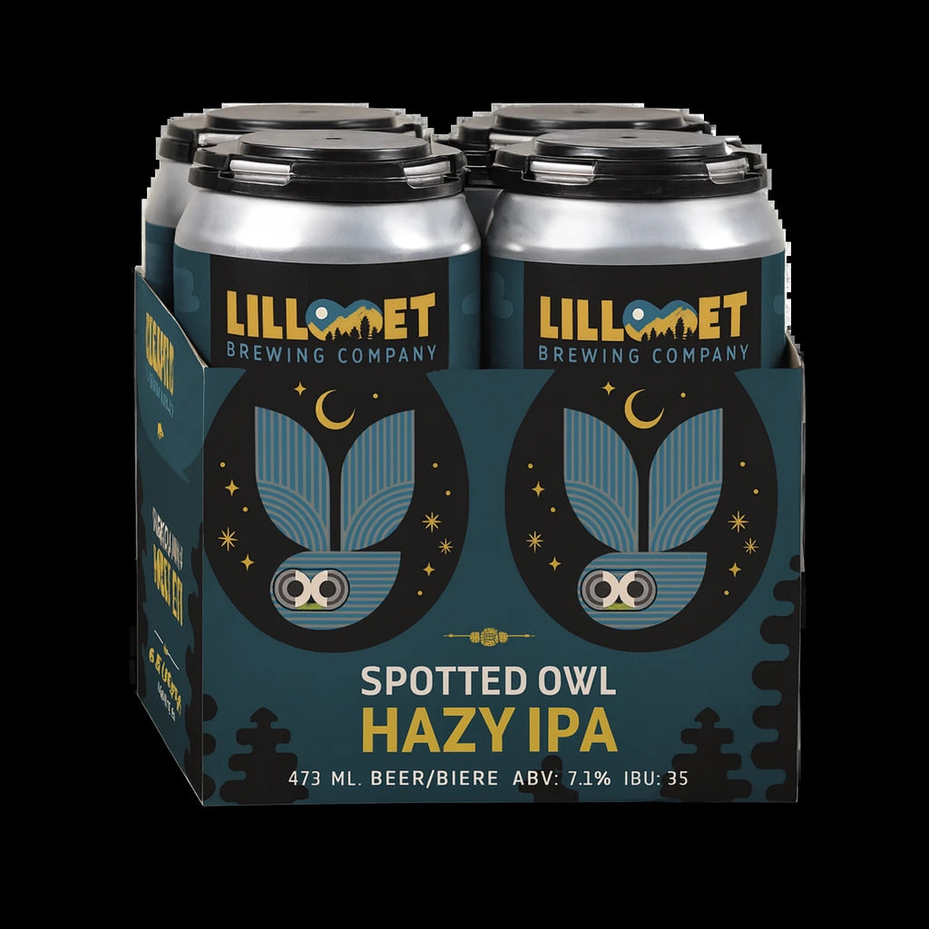 LILLOOET SPOTTED OWL HAZY IPA 473ML 4PK CAN @ Kelowna [1059435]