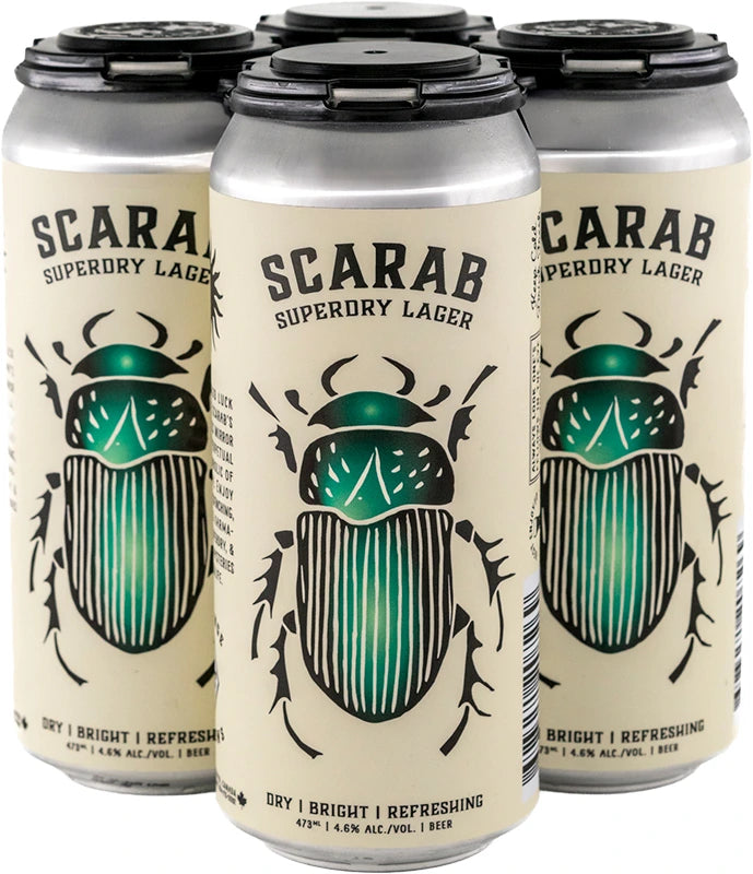 STRANGE FELLOWS SCARAB SUPERDRY LAGER 473ML 4PK CAN