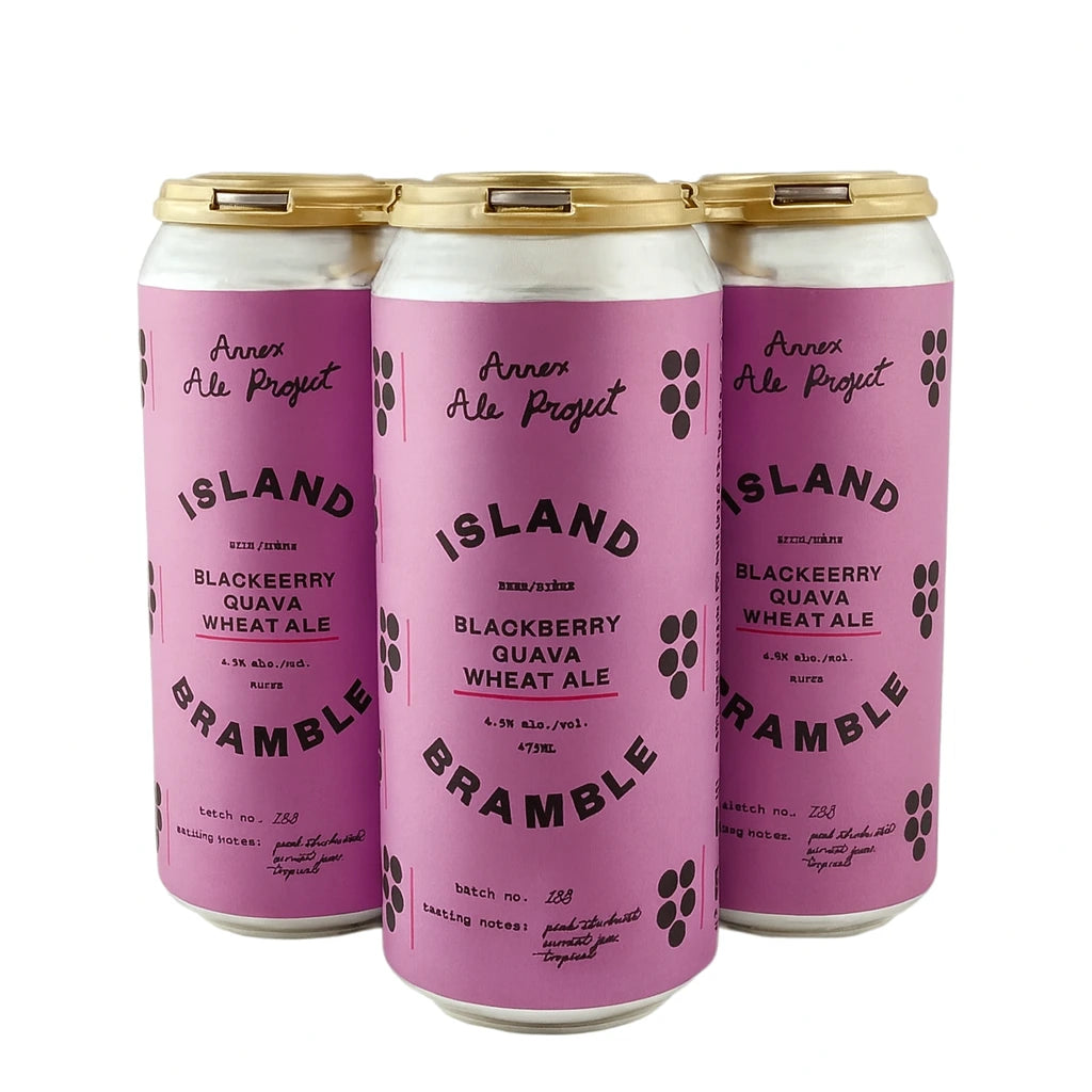 ANNEX ISLAND BRAMBLE BLACKBERRY GUAVA WHEAT ALE 473ML 4PK C