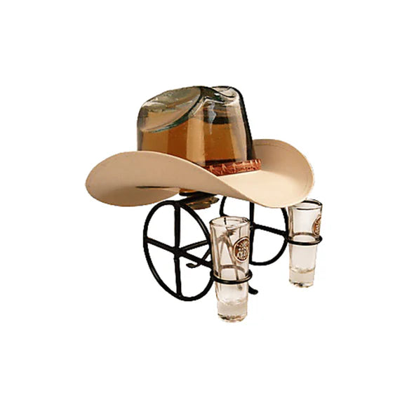 TEXANO RODEO HAT REPOSADO TEQUILA WITH STAND 1L