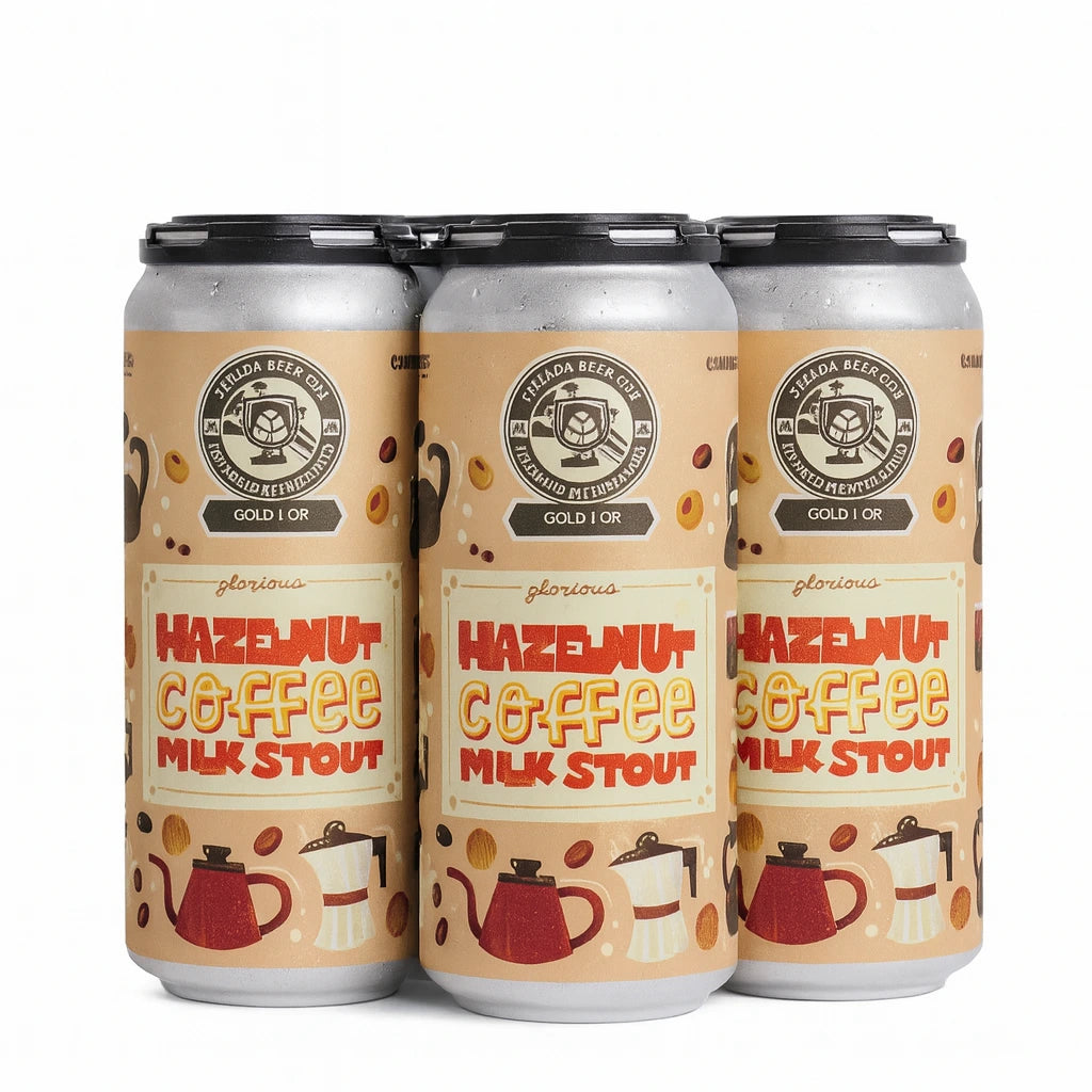 TIN WHISTLE HAZELNUT COFFEE MILK STOUT 473ML 4PK CAN