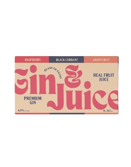 NICELIFE GIN & JUICE MIXPACK 355ML 8PK CAN