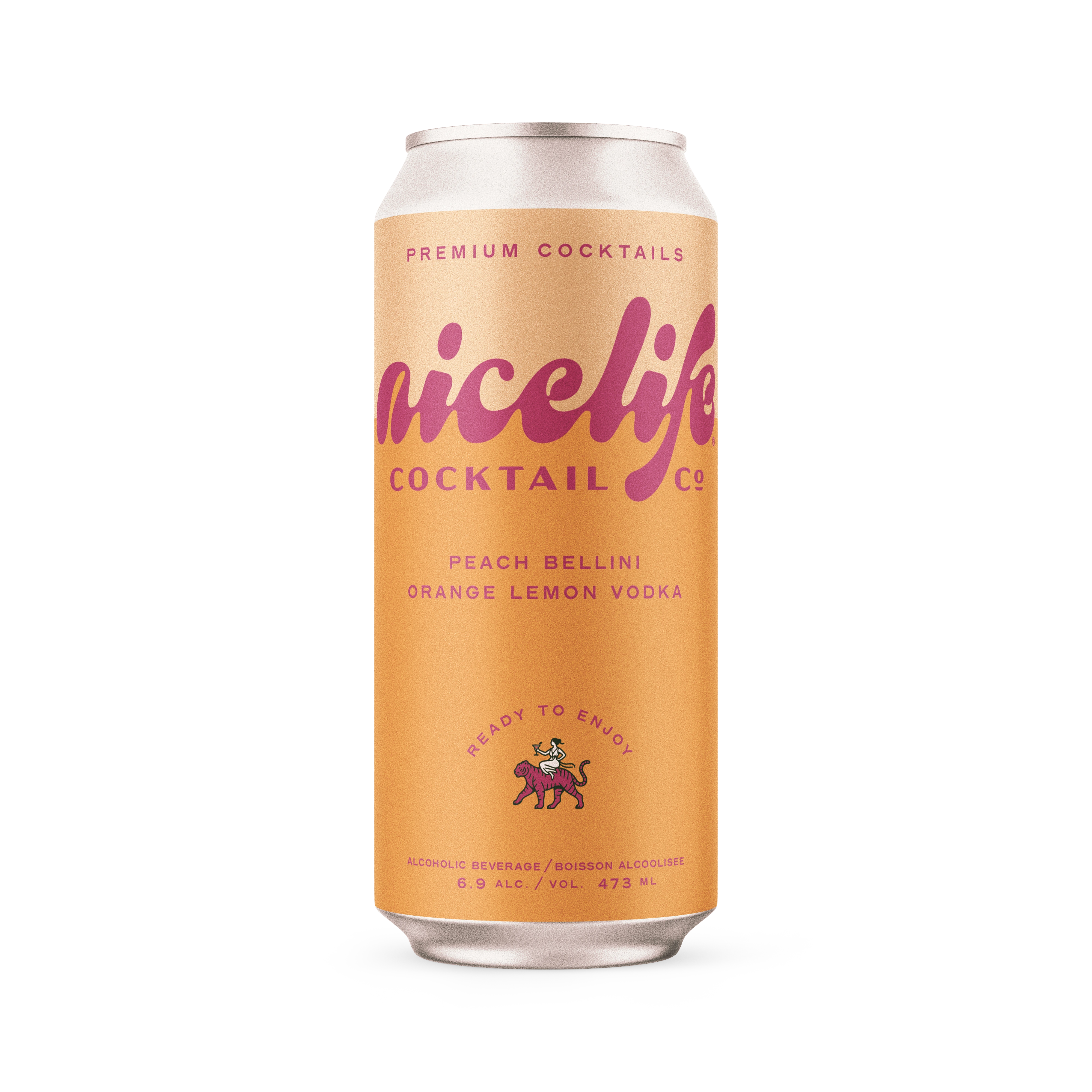 NICELIFE COCKTAIL PEACH BELLINI 473ML CAN