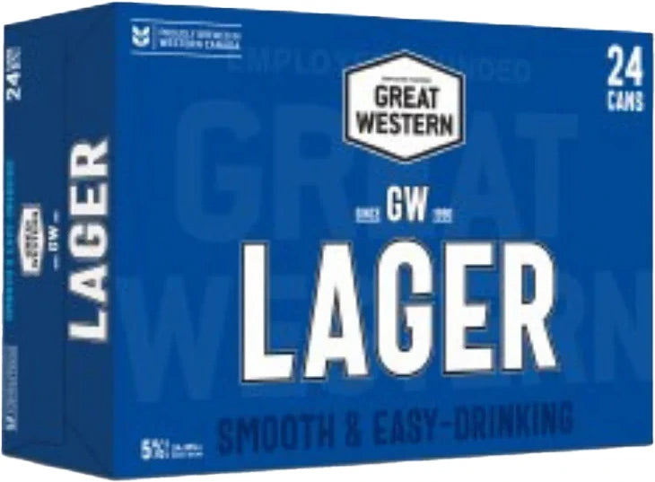 GREAT WESTERN LAGER 355ML 24PK CAN