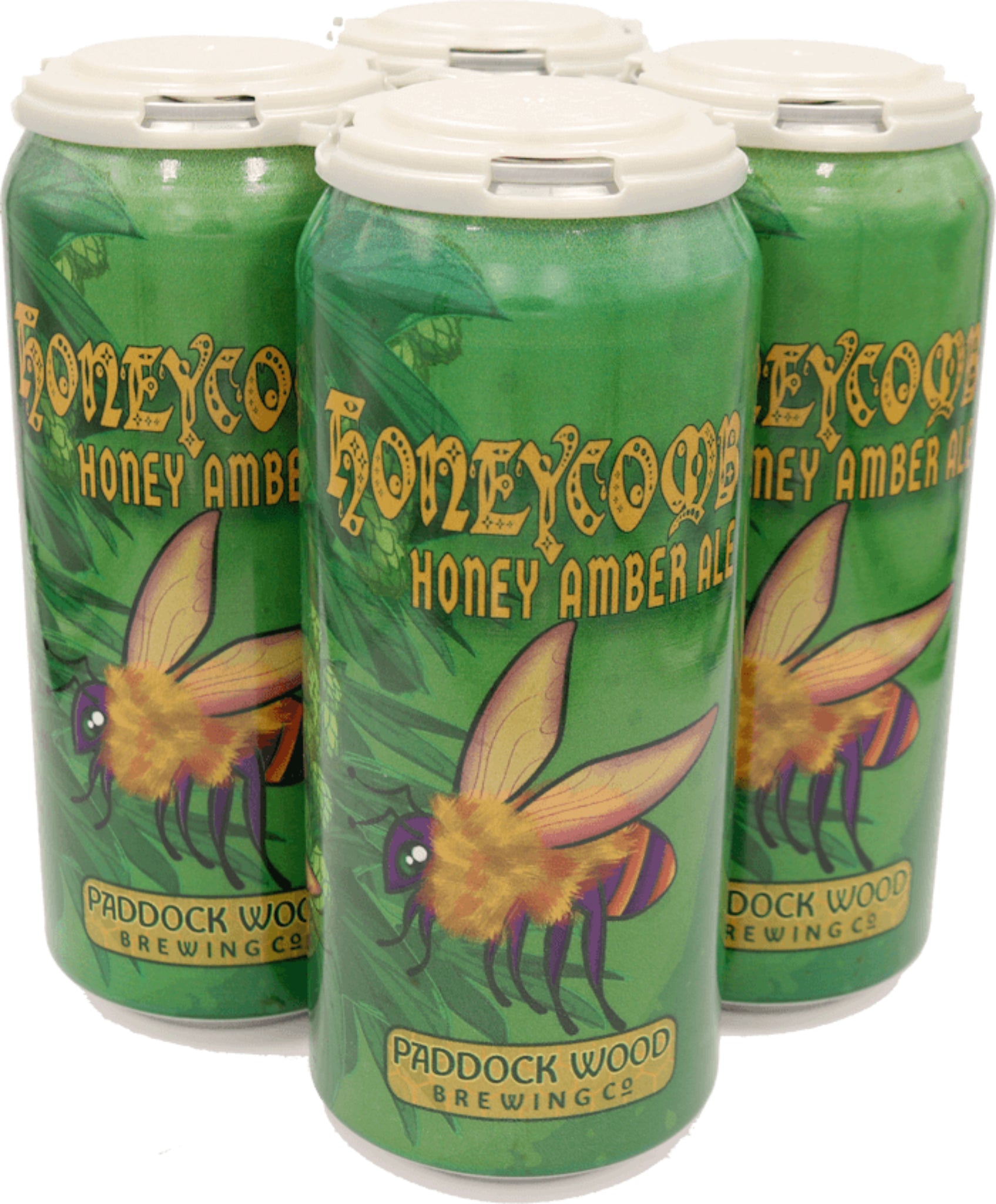 PADDOCK WOOD HONEYCOMB AMBER 473ML 4PK CAN