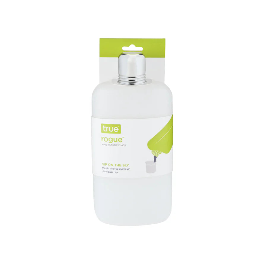 TRUE ROGUE PLASTIC FLASK WHITE 16OZ @ St. Albert [1061084]
