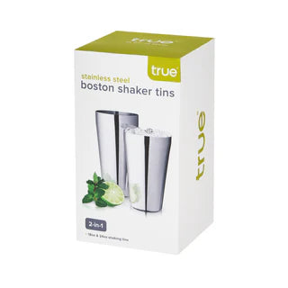 TRUE STAINLESS STEEL BOSTON SHAKER TINS