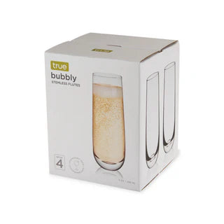 TRUE BUBBLY STEMLESS FLUTES 4PK @ Kelowna [1061123]