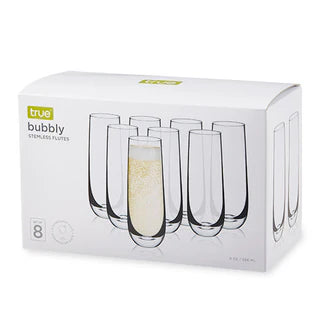 TRUE BUBBLY CHAMPAGNE FLUTES 8PK @ Red Deer [1061124]