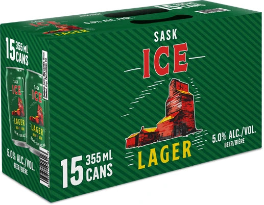 SASK ICE LAGER 355ML 15PK CAN