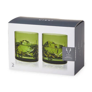 VISKI ADMIRAL ROCKS GLASSES GREEN 2PK