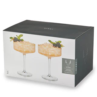VISKI MERIDIAN COUPE GLASSES 2PK