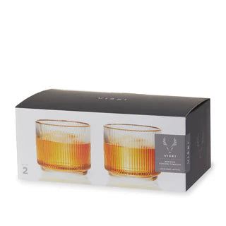 VISKI MERIDIAN STACKING TUMBLERS GOLD RIMMED 2PK @ Red Deer [1061267]