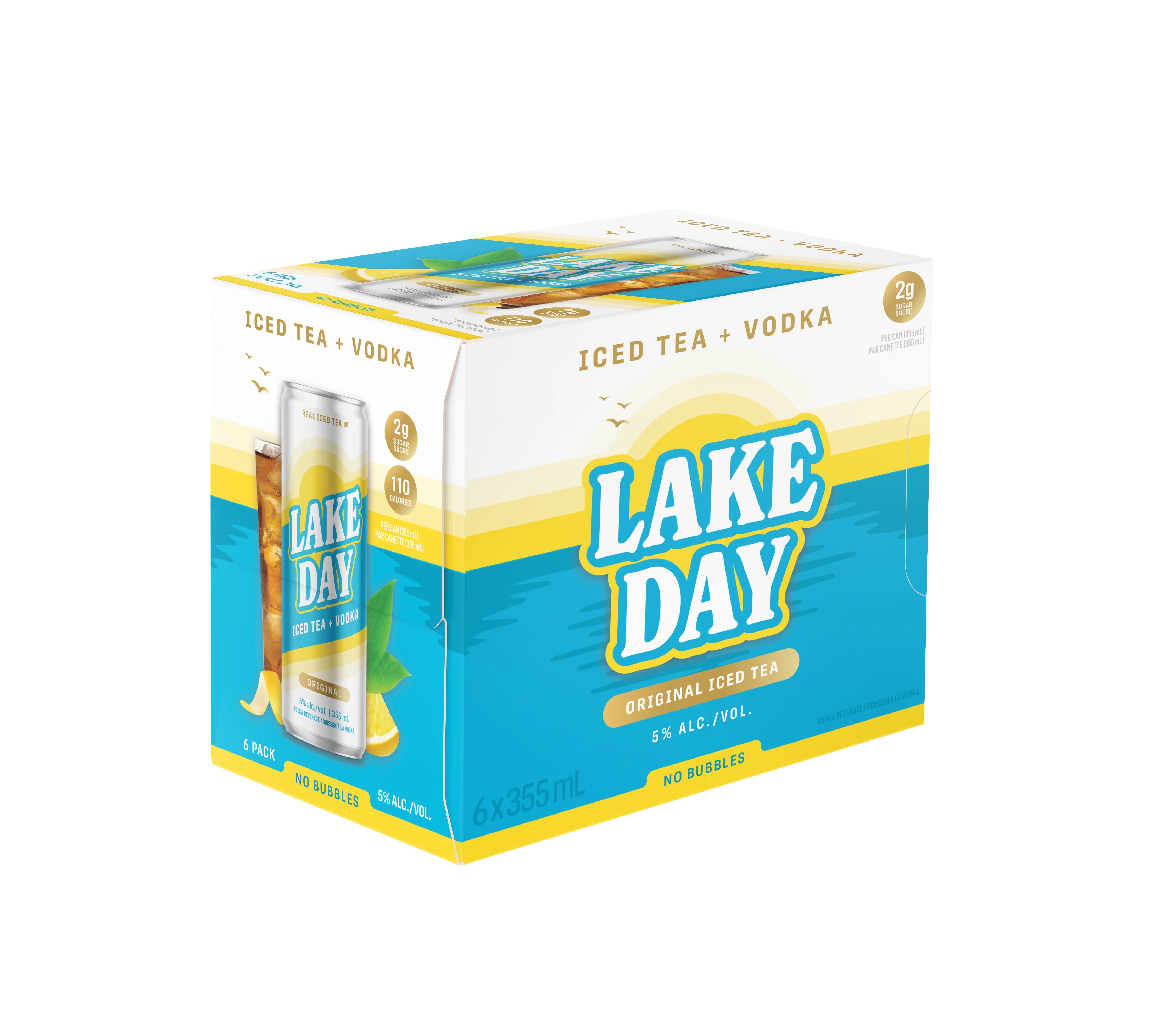 LAKE DAY ORIGINAL VODKA ICED TEA 355ML 6PK CAN