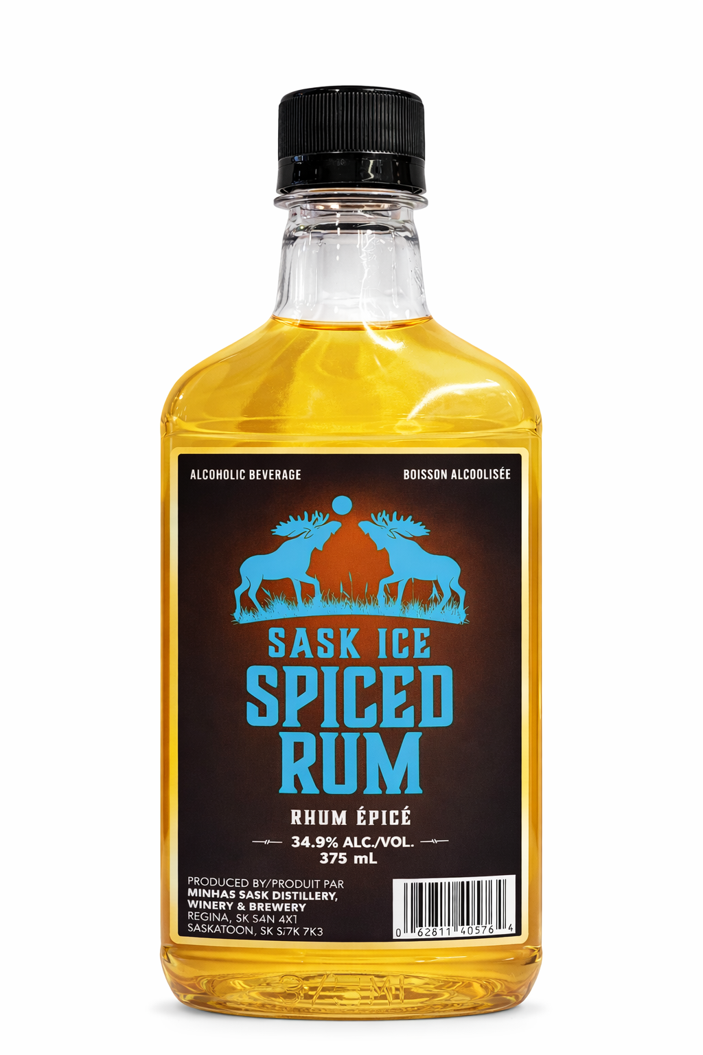 SASK ICE SPICED RUM 375ML