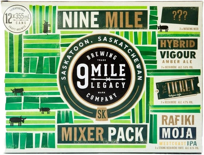 9 MILE LEGACY MIXER PACK 355ML 12PK CAN