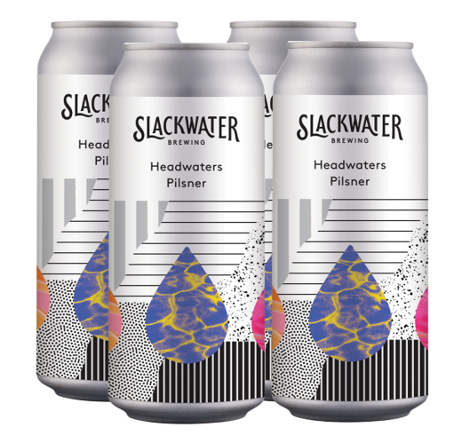 SLACKWATER HEADWATERS PILSNER 473ML 4PK CAN