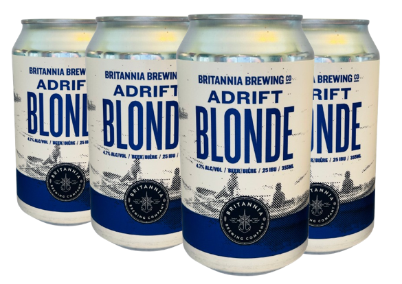 BRITANNIA ADRIFT BLONDE 355ML 6PK CAN