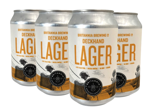 BRITANNIA DECKHAND LAGER 355ML 6PK CAN