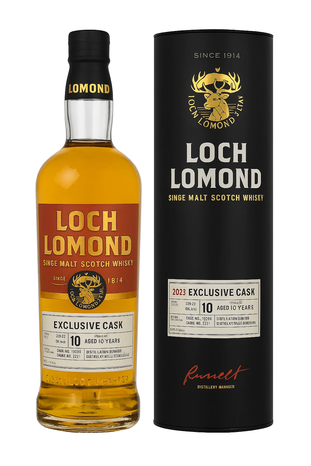 LOCH LOMOND W&B CASK 24/451-3 HIGHLAND SINGLE MALT 700ML