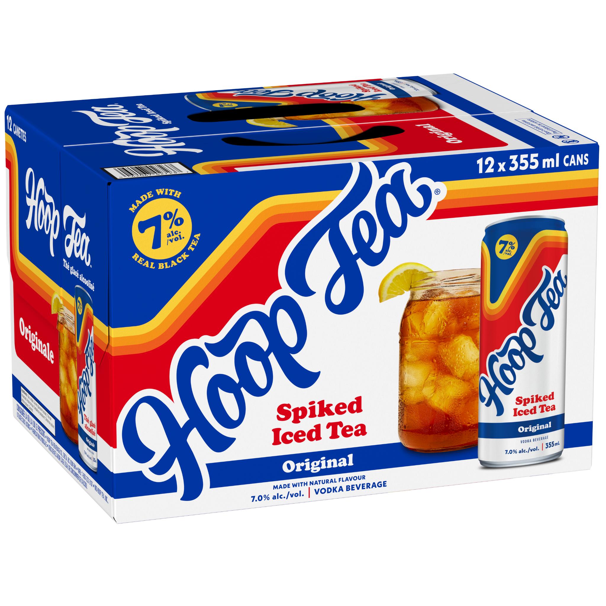 HOOP TEA SPIKED ICED TEA 7% 355ML 12PK CAN