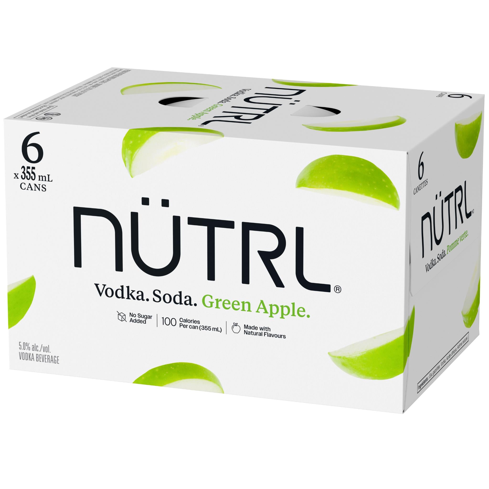 NUTRL VODKA SODA GREEN APPLE 355ML 6PK CAN @ Kelowna [1062725]