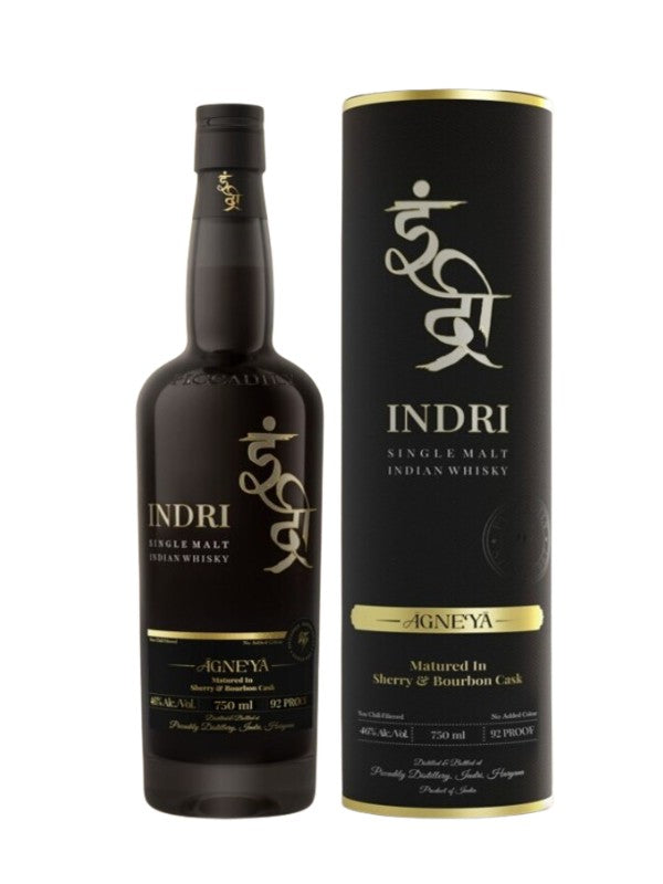 INDRI AGNEYA SINGLE MALT INDIAN WHISKY 750ML