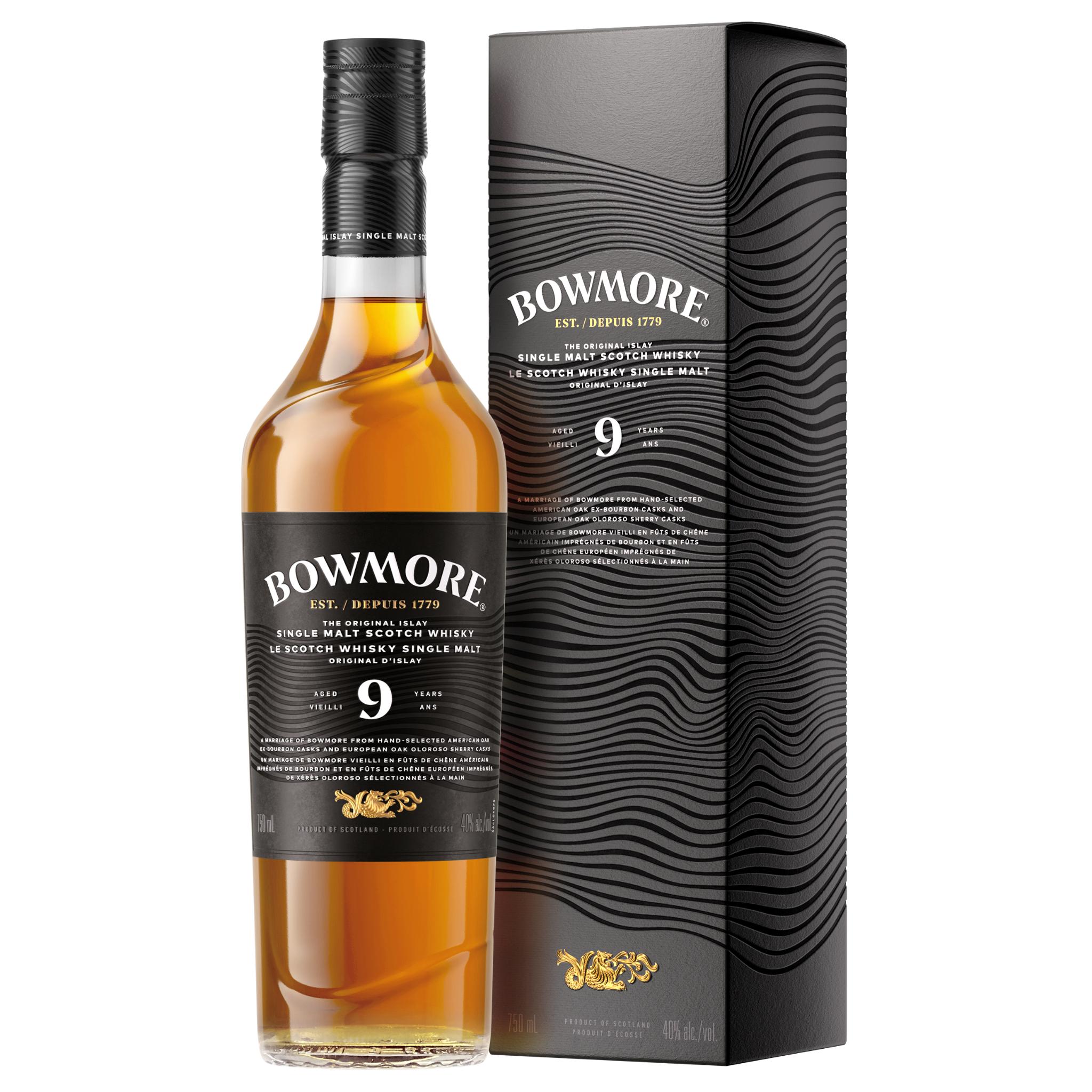 BOWMORE 9YR SINGLE MALT SCOTCH WHISKY 750ML