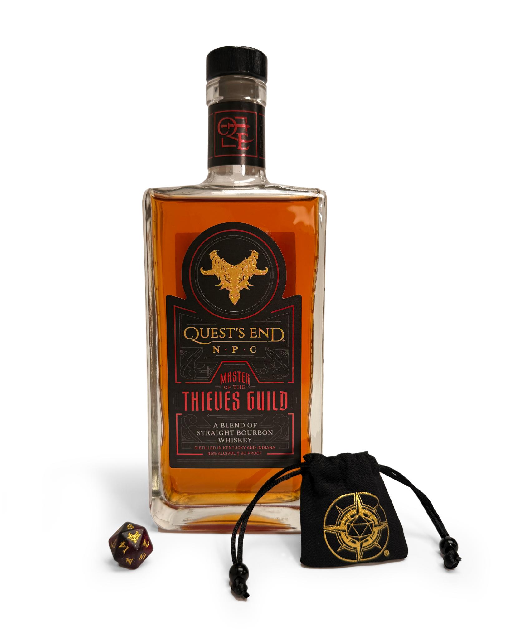 QUESTS END NPC MASTER THIEVES GUILD BOURBON WHISKEY 750ML