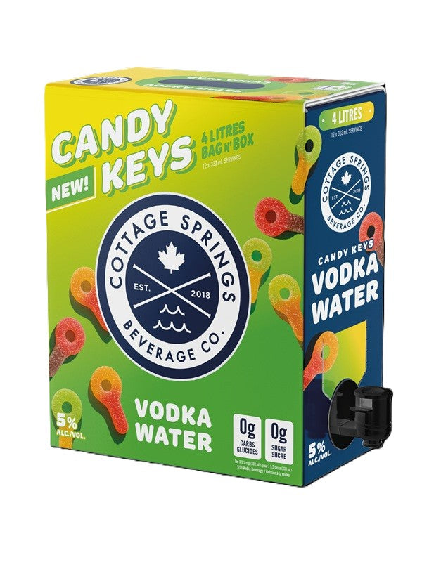 COTTAGE SPRINGS VODKA WATER CANDY KEYS 4L