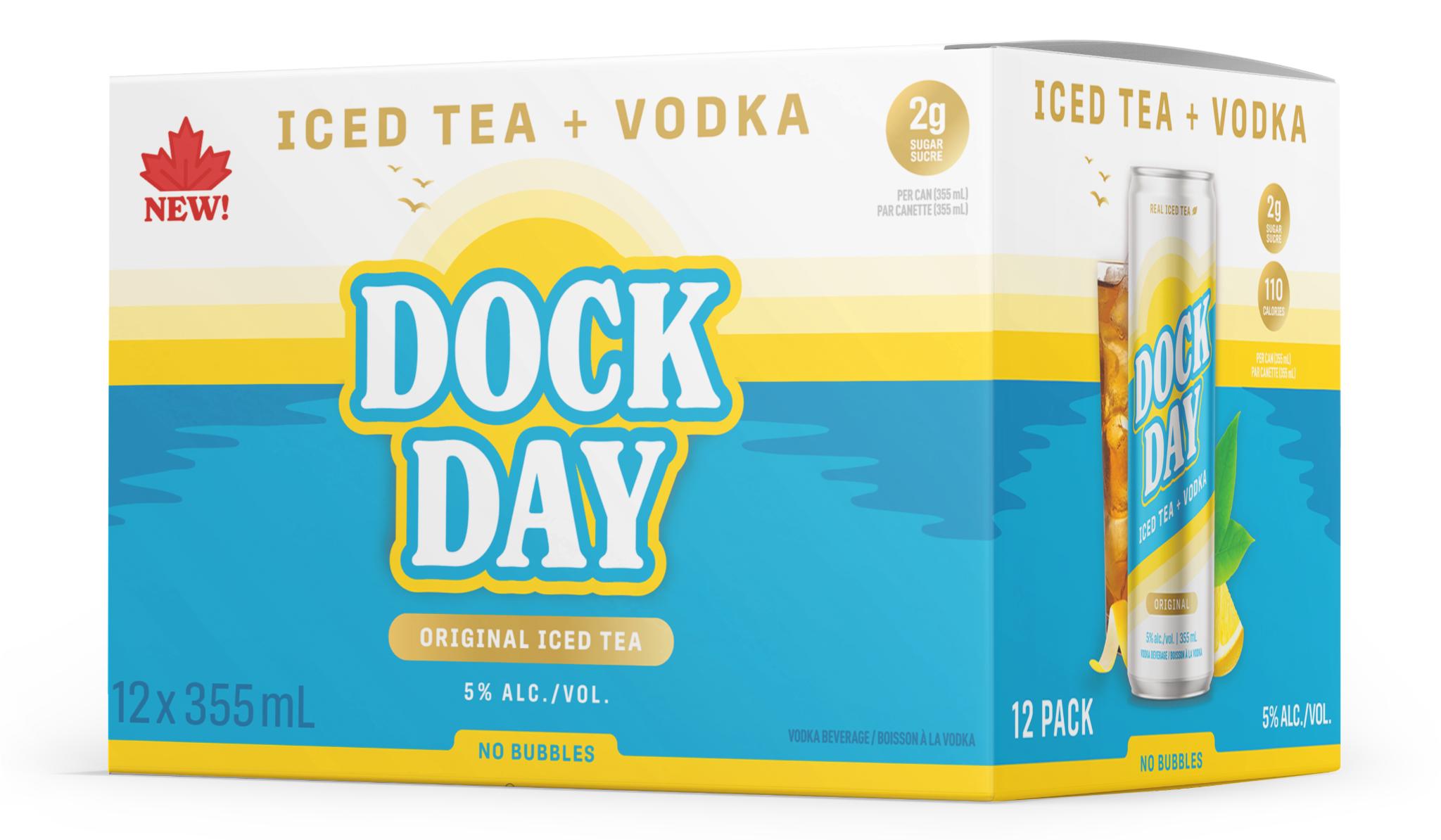 DOCK DAY ORIGINAL ICED TEA 355ML 12PK CAN
