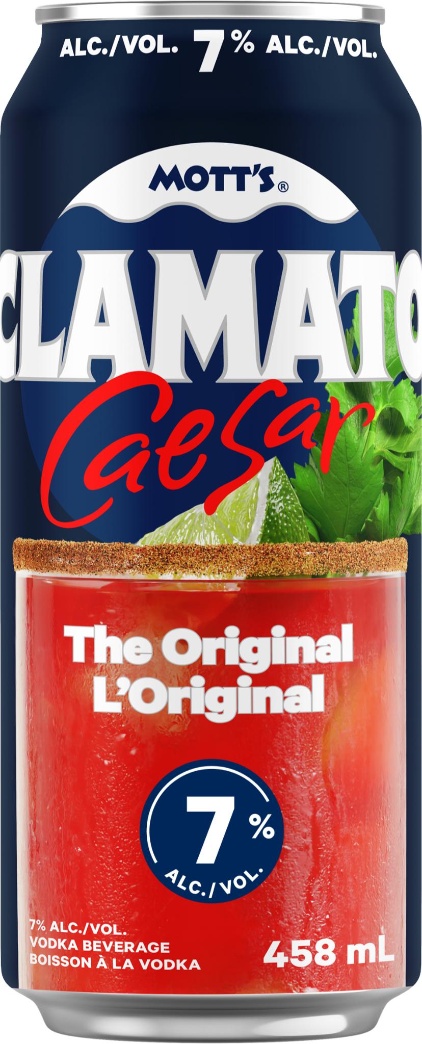 MOTTS CLAMATO CAESAR ORIGINAL 7% 458ML CAN @ Kelowna [1071487]