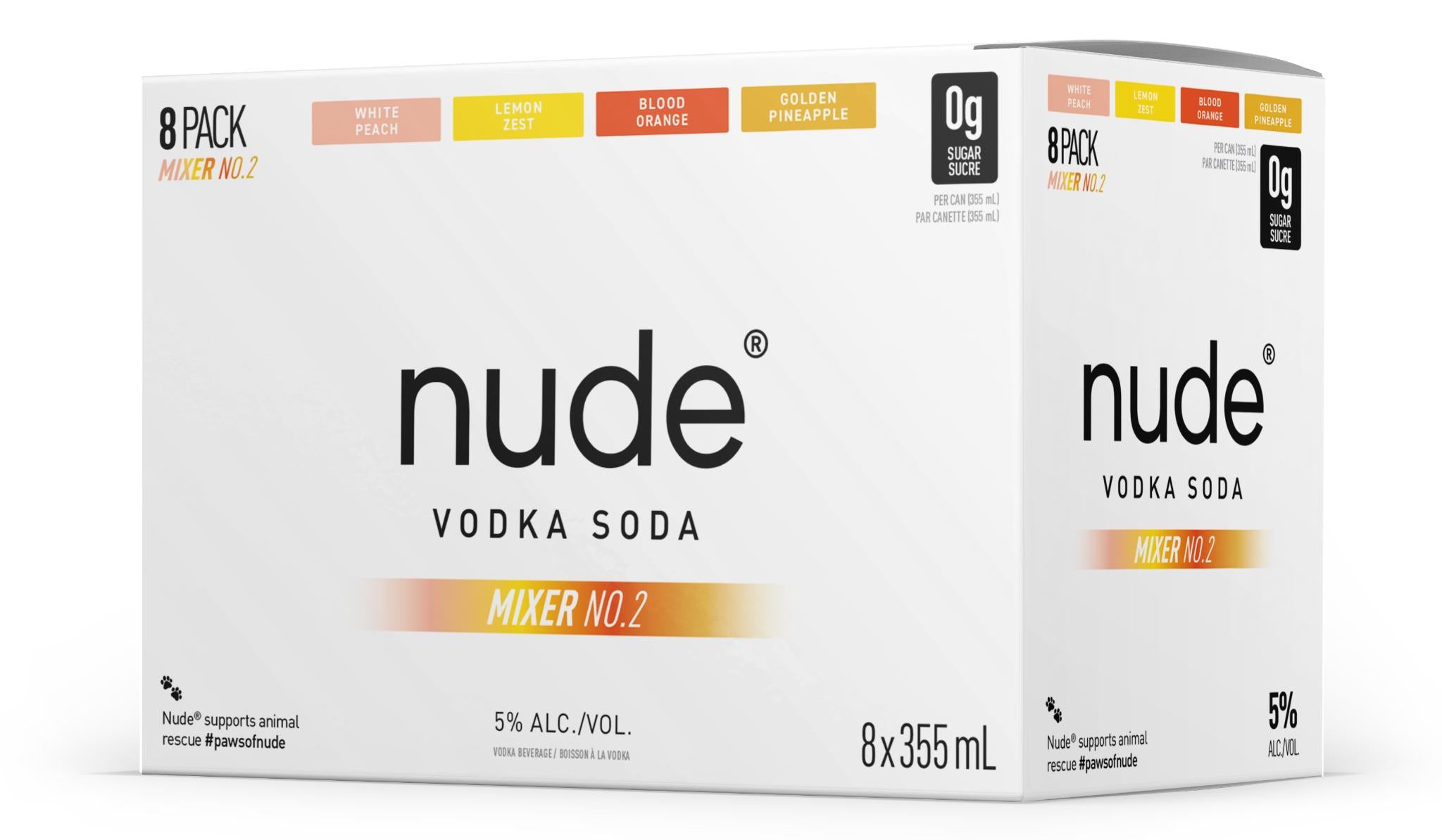 NUDE VODKA SODA MIXER NO 2 355ML 8PK CAN