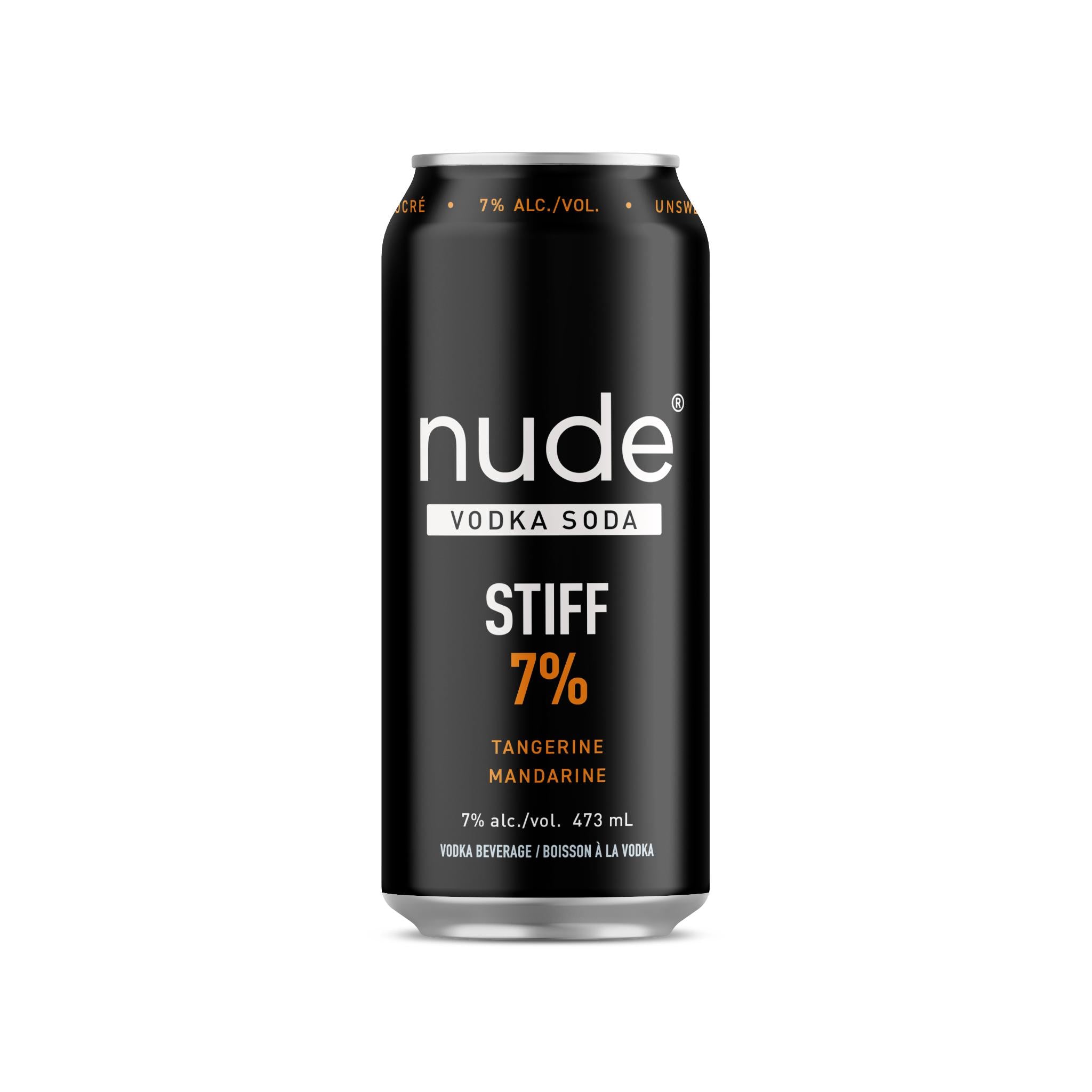 NUDE VODKA SODA STIFF 7% TANGERINE 473ML CAN