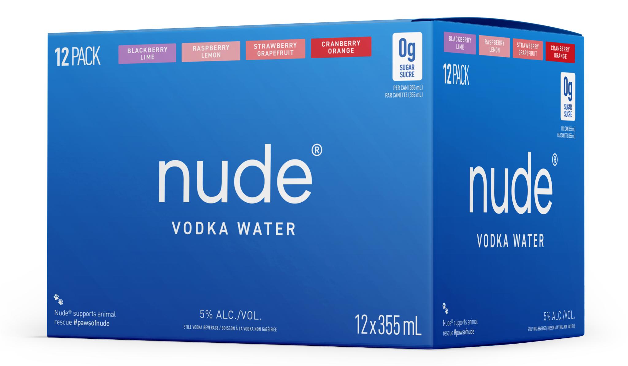 NUDE VODKA WATER MIX PACK 355ML 12PK CAN