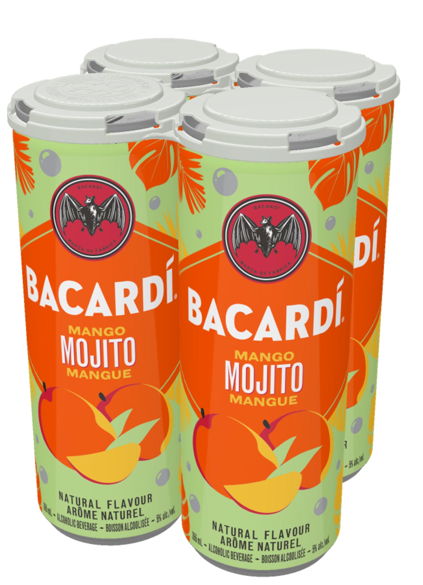BACARDI MANGO MOJITO 355ML 4PK CAN