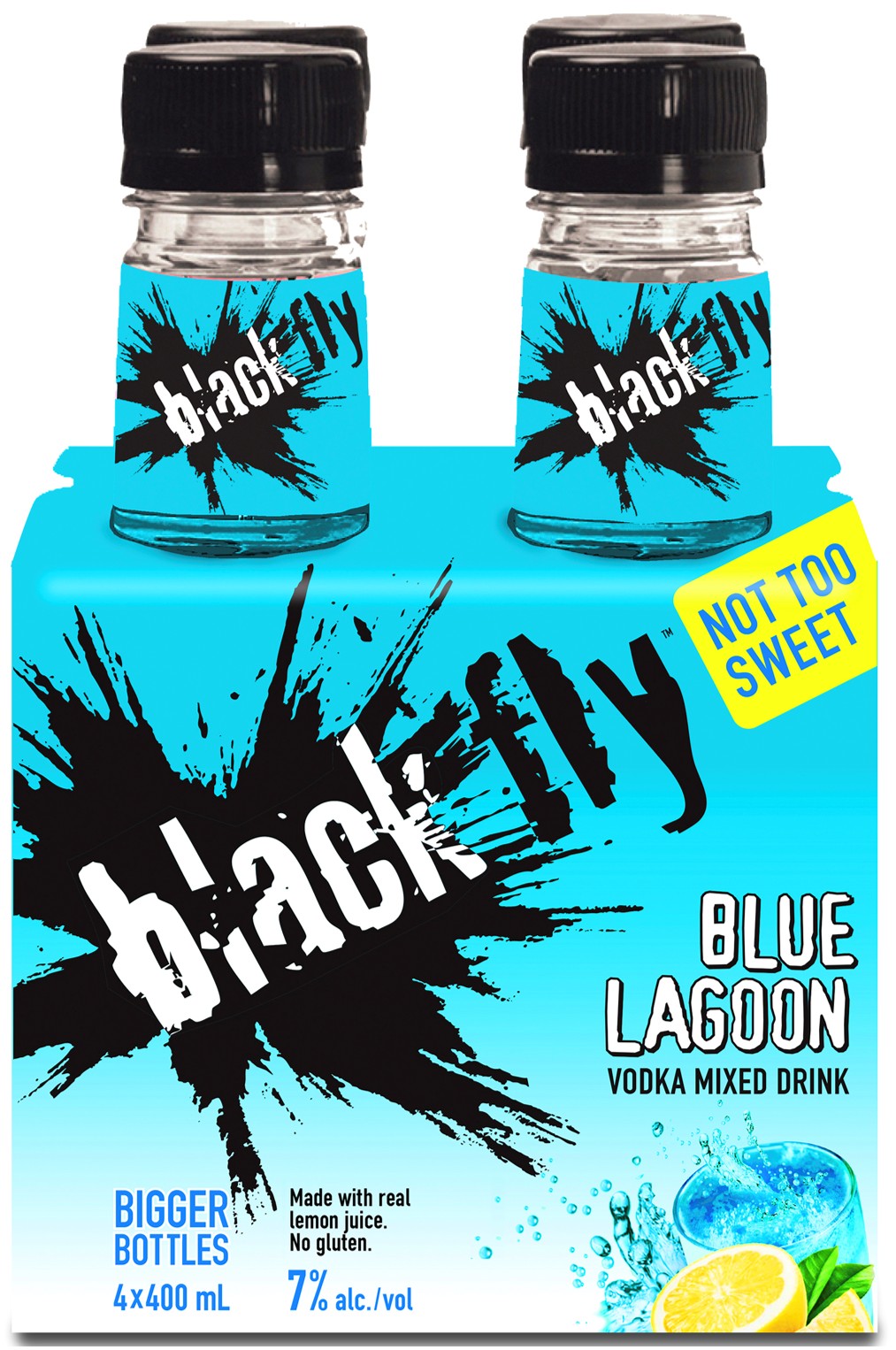 BLACK FLY VODKA BLUE LAGOON 400ML 4PK BT