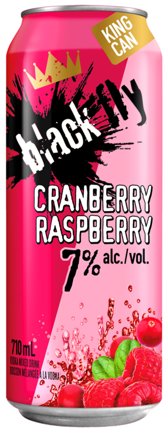BLACK FLY VODKA CRANBERRY RASPBERRY 710ML CAN