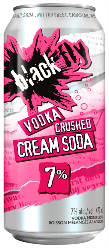 BLACK FLY VODKA CRUSHED CREAM SODA 473ML CAN