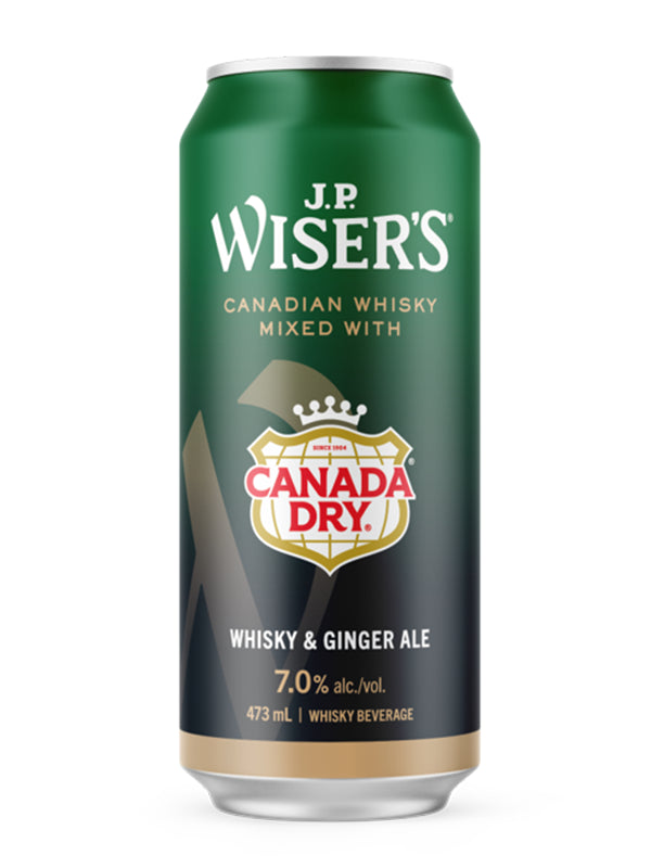 WISERS CANADA DRY WHISKY & GINGER ALE 473ML CAN