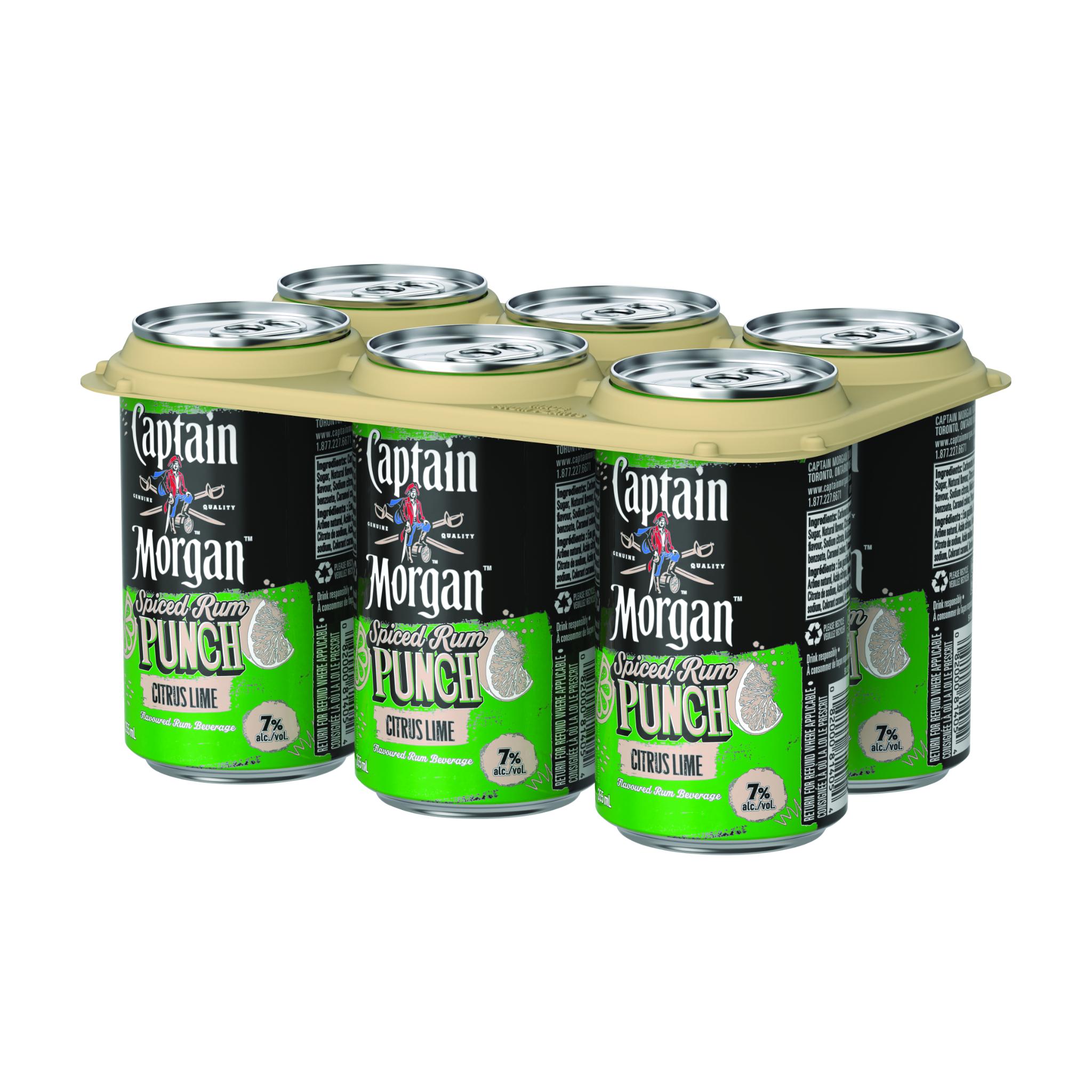 CAPTAIN MORGAN PUNCH CITRUS LIME 355ML 6PK CAN