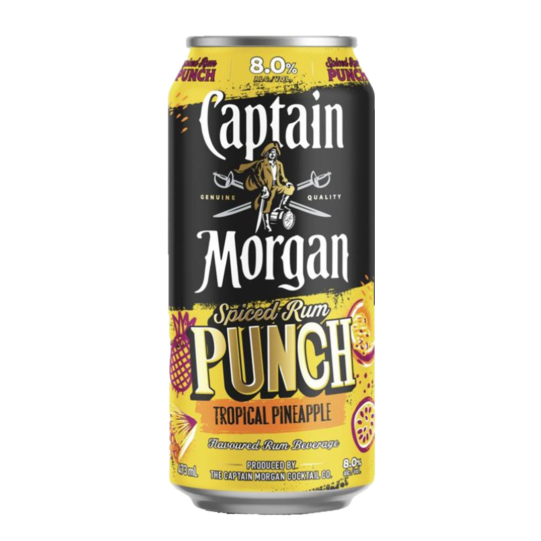 CAPTAIN MORGAN PUNCH TROPICAL PINEAPPLE 473ML CAN